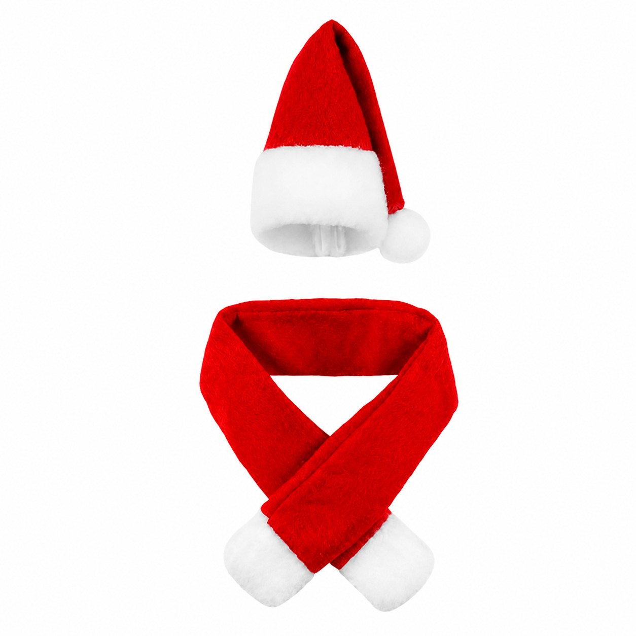 Santa Wine Bottle Hat Scarf — view 3