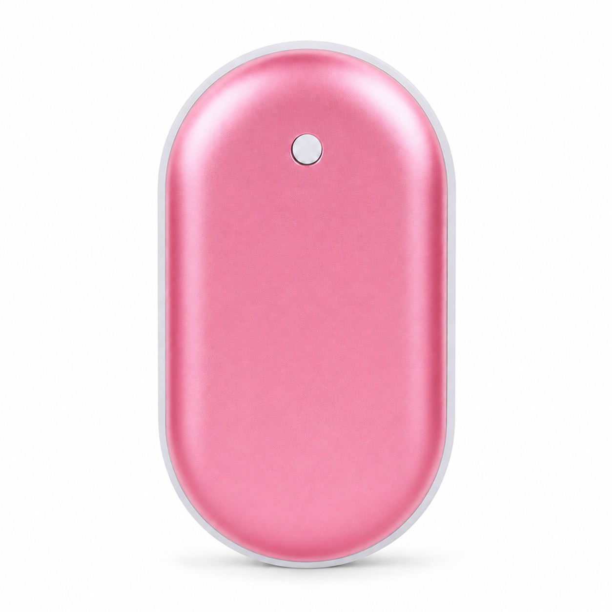 Rounded Rechargeable Hand Warmer — Pink