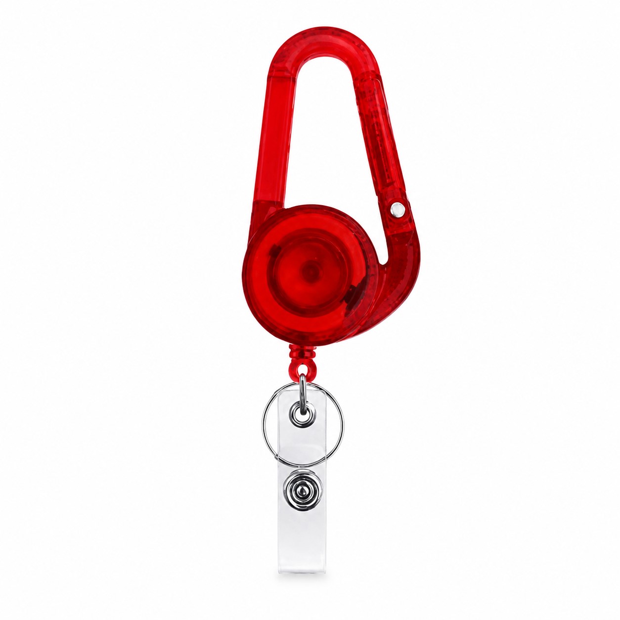 ABS Carabiner Retractable Badge Reel Keychain — view 2