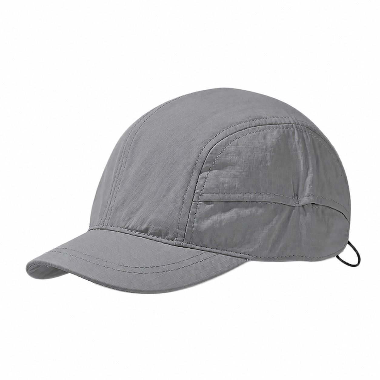 Nylon Taslan Duckbill Running Cap — Gray