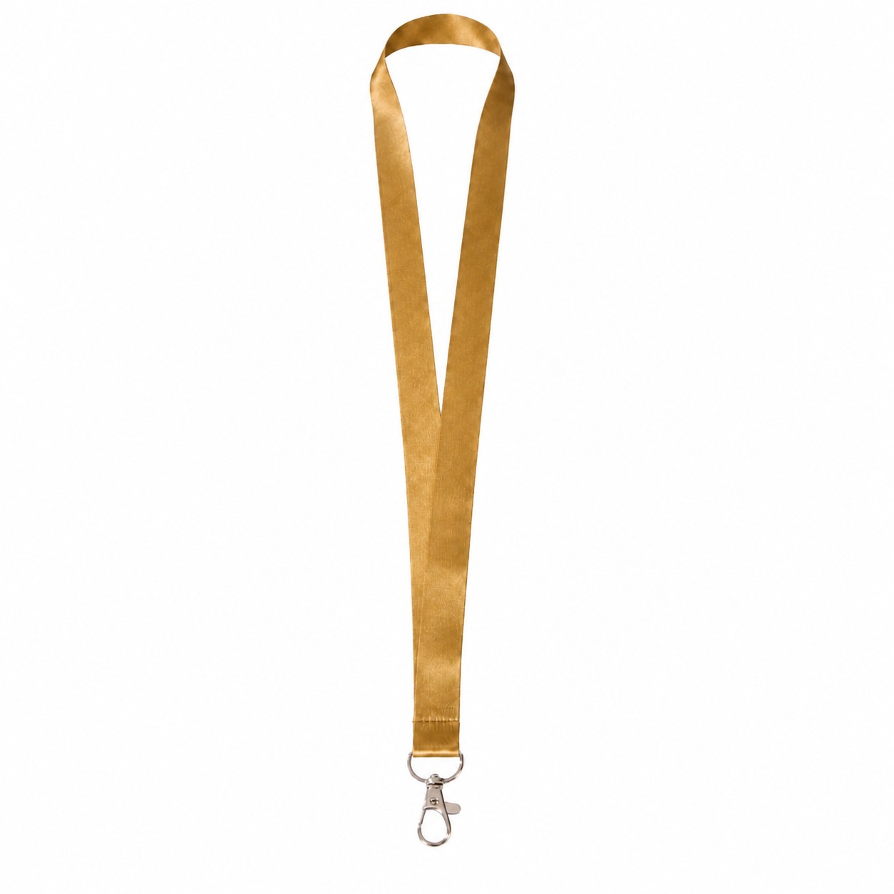 Polyester Lanyard With Attachment Options — Bronze Gold