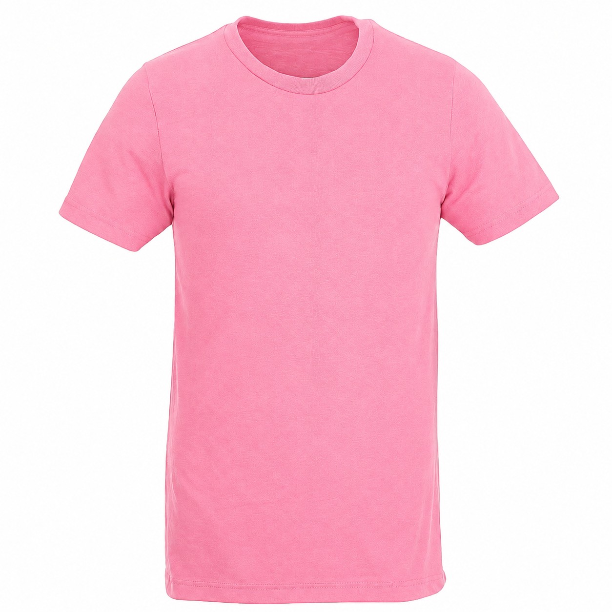 Recycled Polyester-Cotton Crewneck T-Shirt — Pink