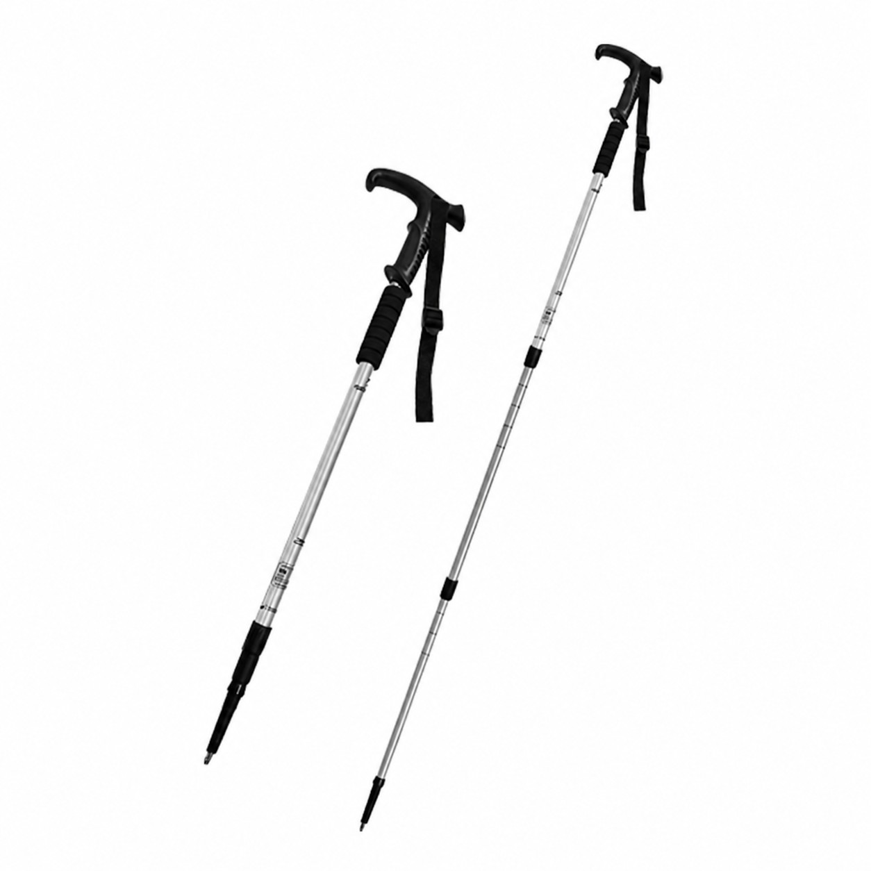 Adjustable Aluminum Trekking Pole — Black