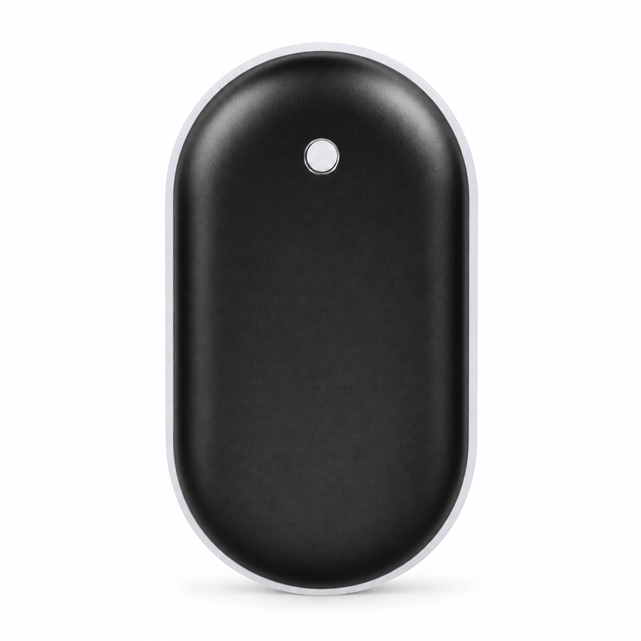Rounded Rechargeable Hand Warmer — Black