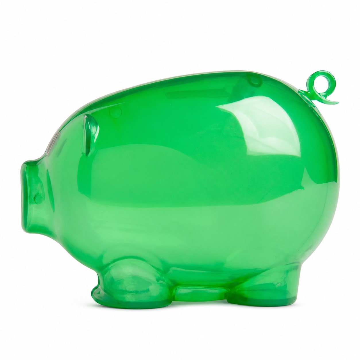 Translucent ABS Plastic Piggy Bank — view 2