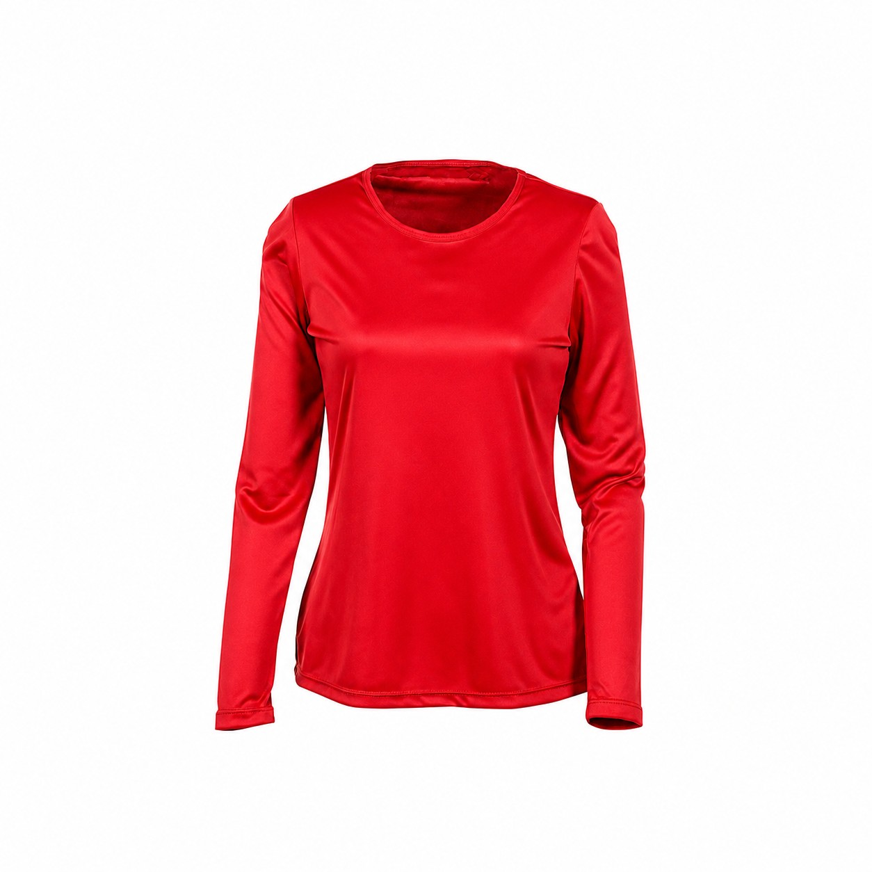 Ladies Recycled Polyester Cooling Tee — Red