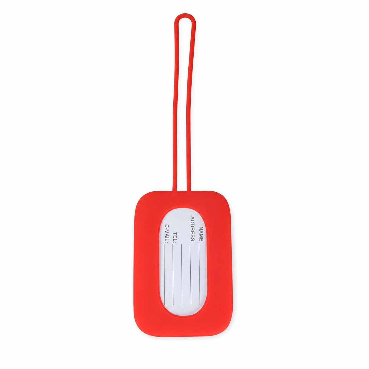 Reusable Silicone Luggage Tag With Adjustable Strap — view 2