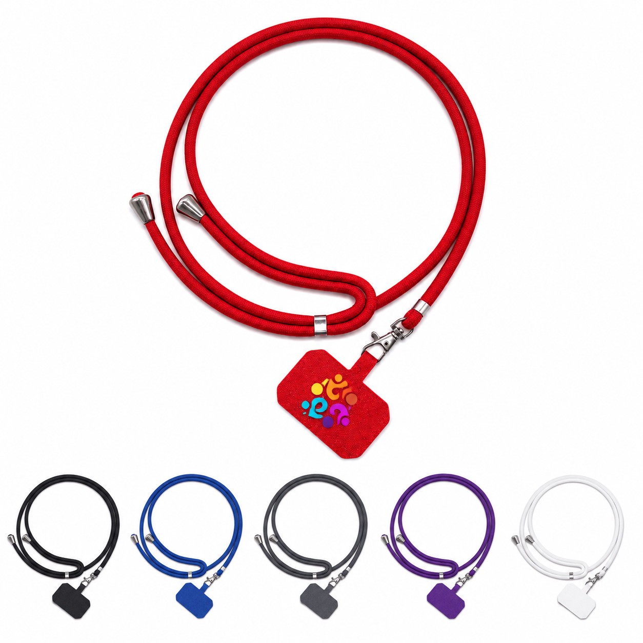 Nylon Crossbody Phone Lanyard With Buckle