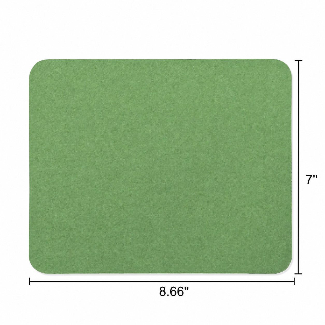 Soft Surface Fabric Mouse Pad — Green