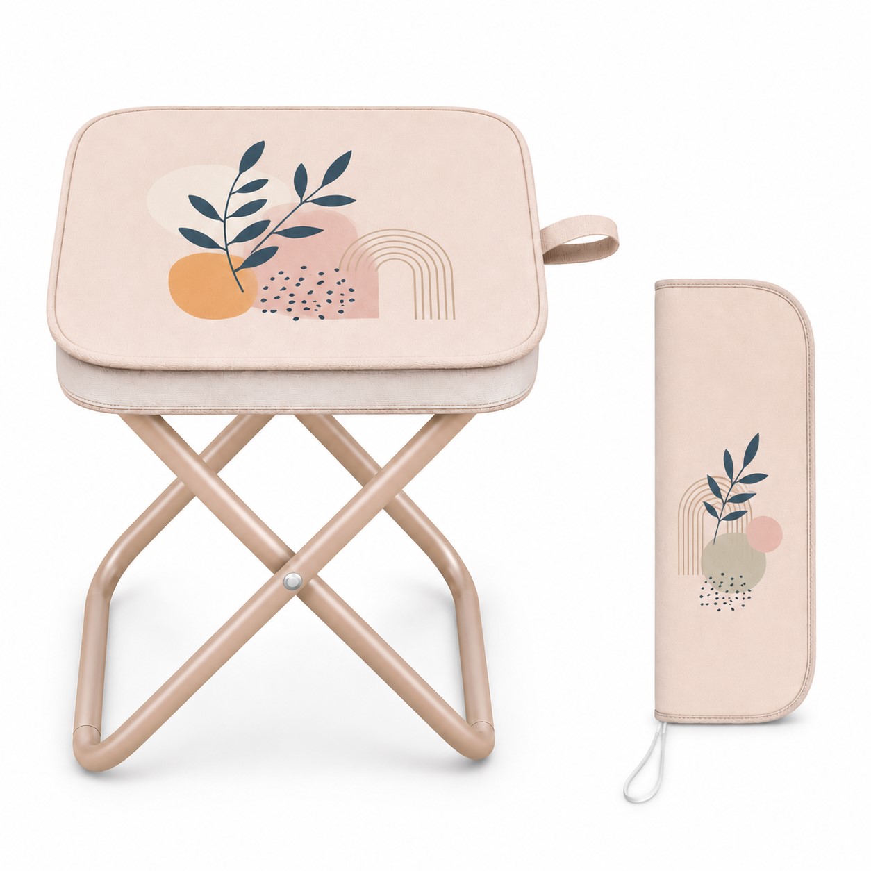 Portable Zipper Bag Folding Camping Stool