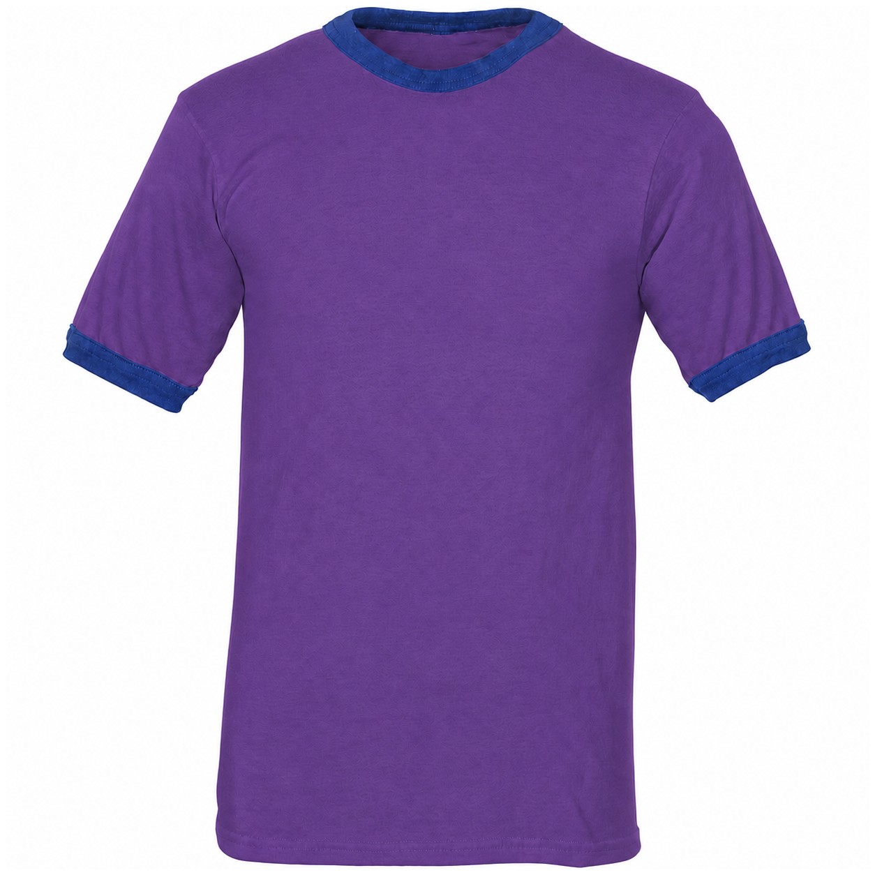 Contrast Trim Ringer Jersey Tee — Purple