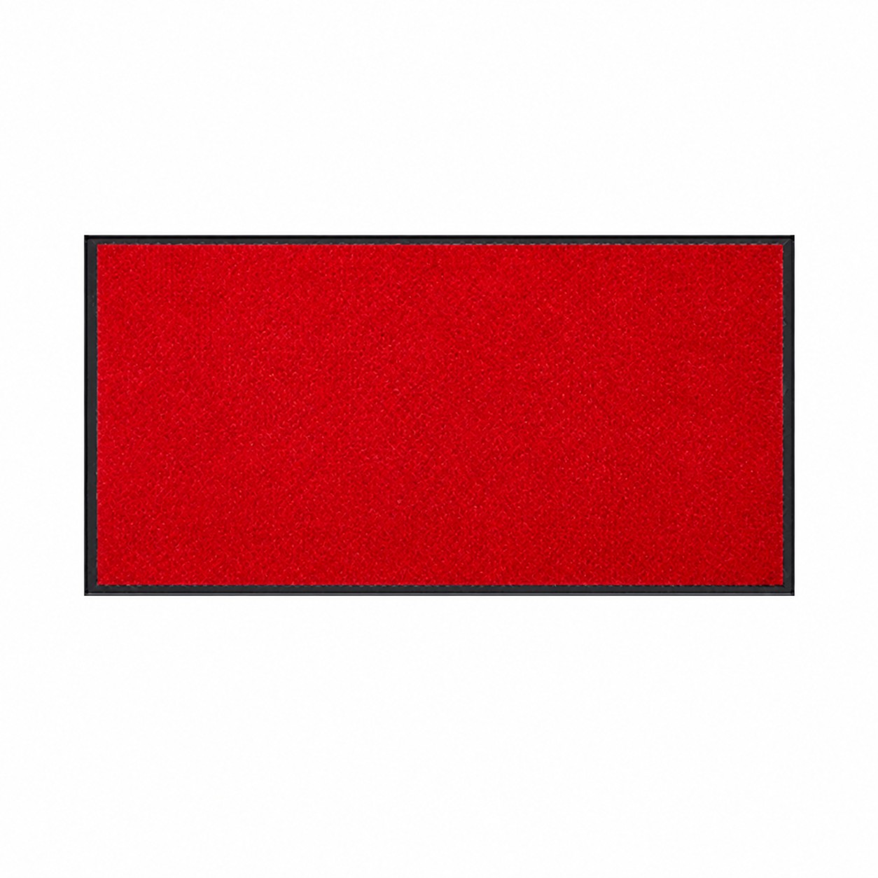 Flax Floor Mat With Nitrile Backing — Red