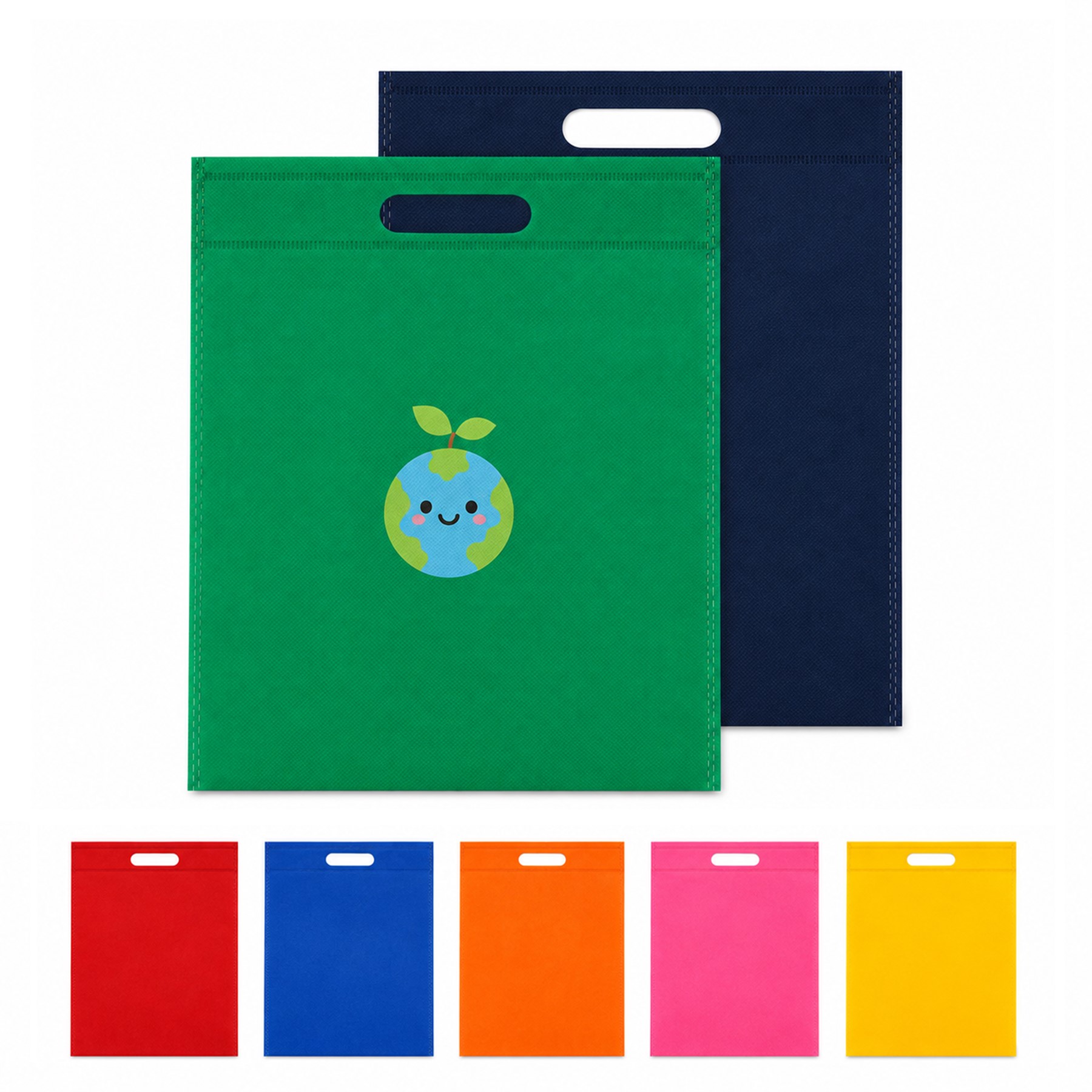 Recycled Non-Woven Die-Cut Handle Tote