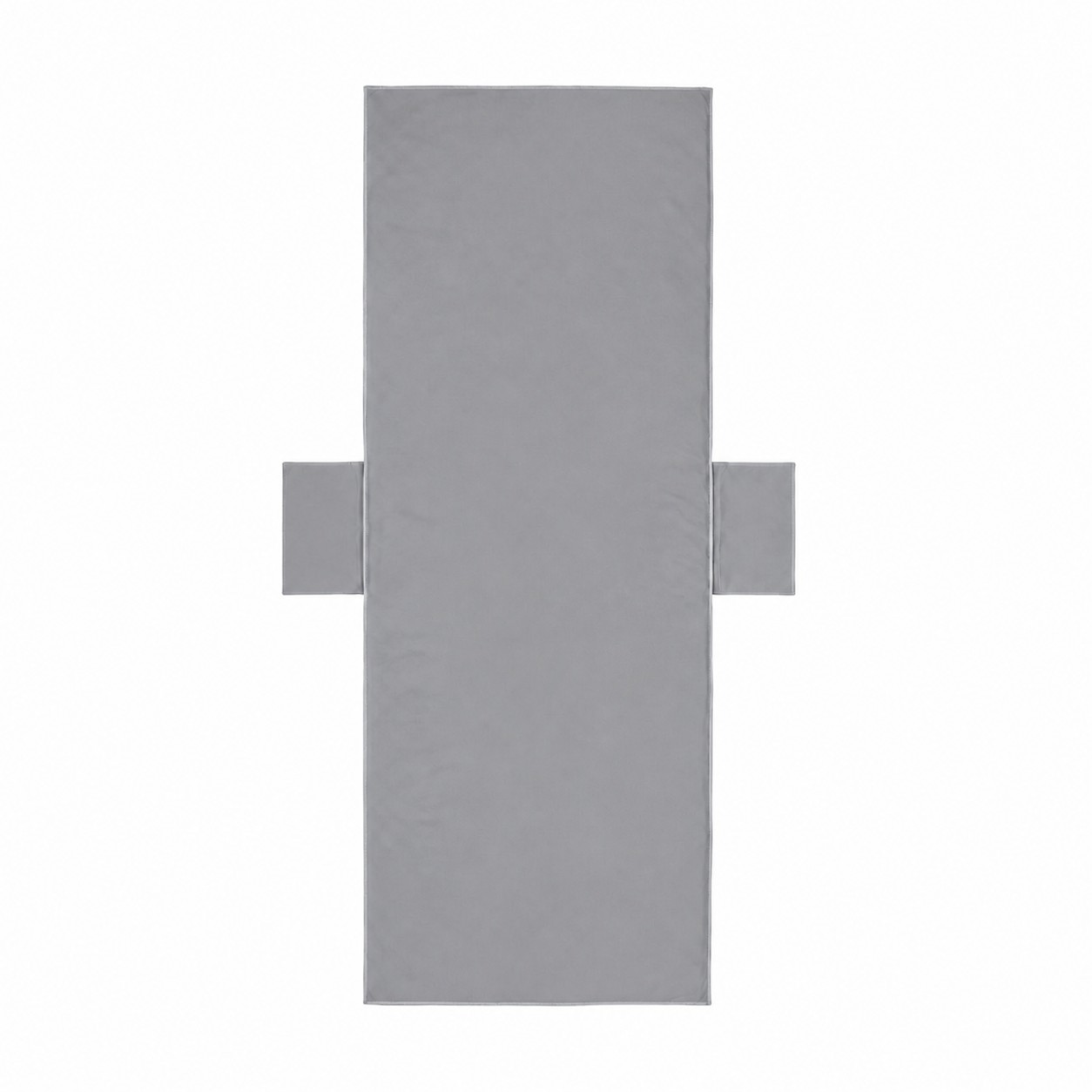 Microfiber Lounge Chair Cover With Side Pockets — Pewter Gray