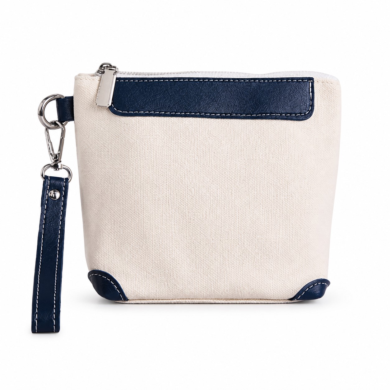 Mini Canvas Zipper Wristlet Pouch — view 2