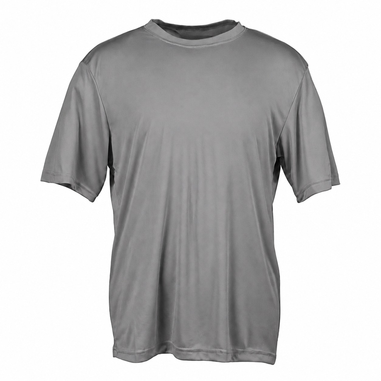 Men's Polyester Athletic T-Shirt — Gray