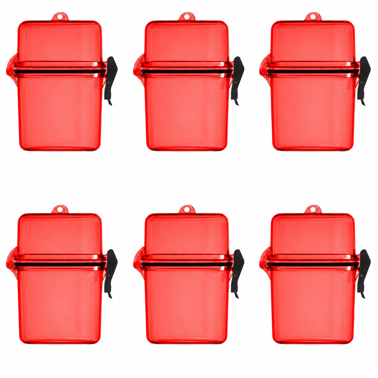 Waterproof Plastic Beach Storage Box — Red