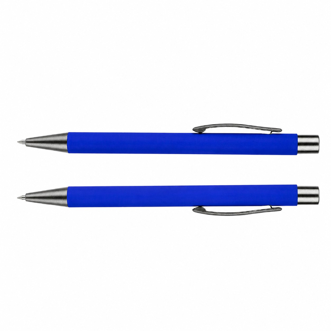 Bowie Rubberized Aluminum Ballpoint Pen — Red