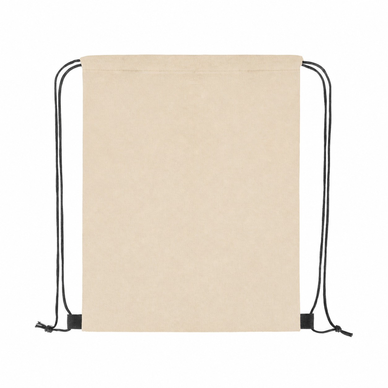 RPET Non-Woven Drawstring Bag — Natural Beige