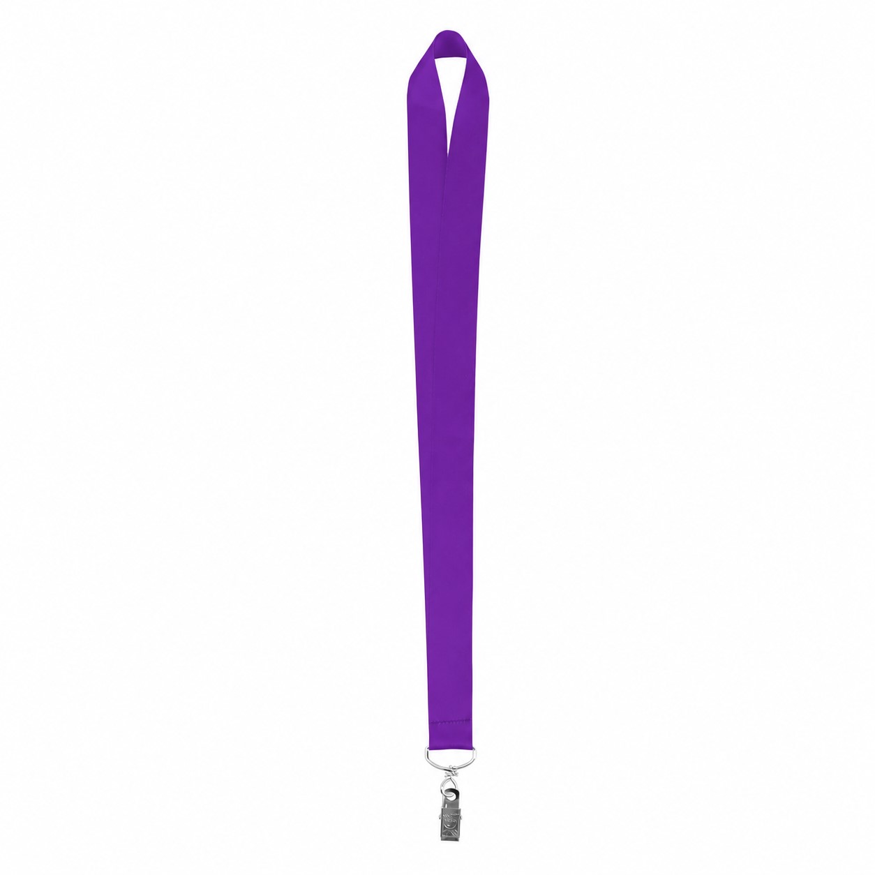 Wide Polyester Neck Lanyard — Purple