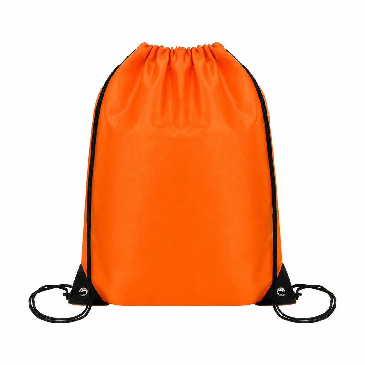 Drawcord Closure RPET Drawstring Bag — Orange