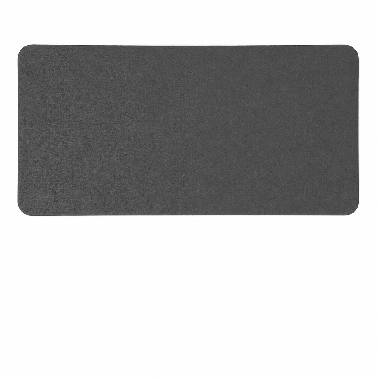 Large Two Tone PU Mouse Pad — Dark Gray/Light Gray