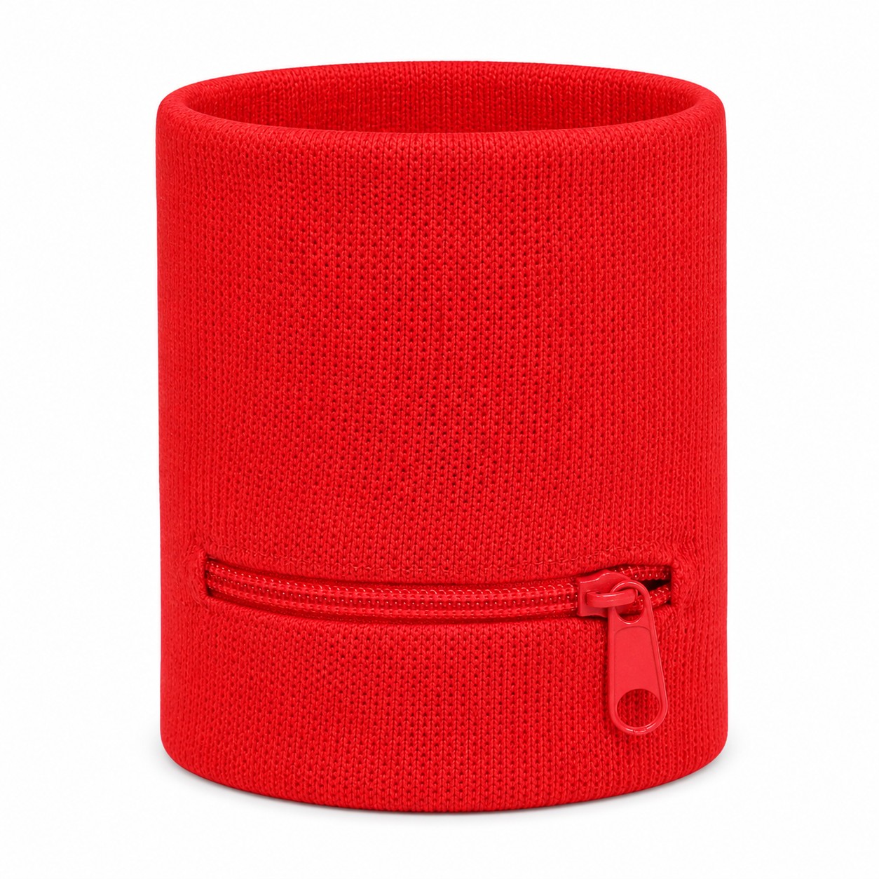 Zippered Cotton Storage Wrist Sweatband — view 2