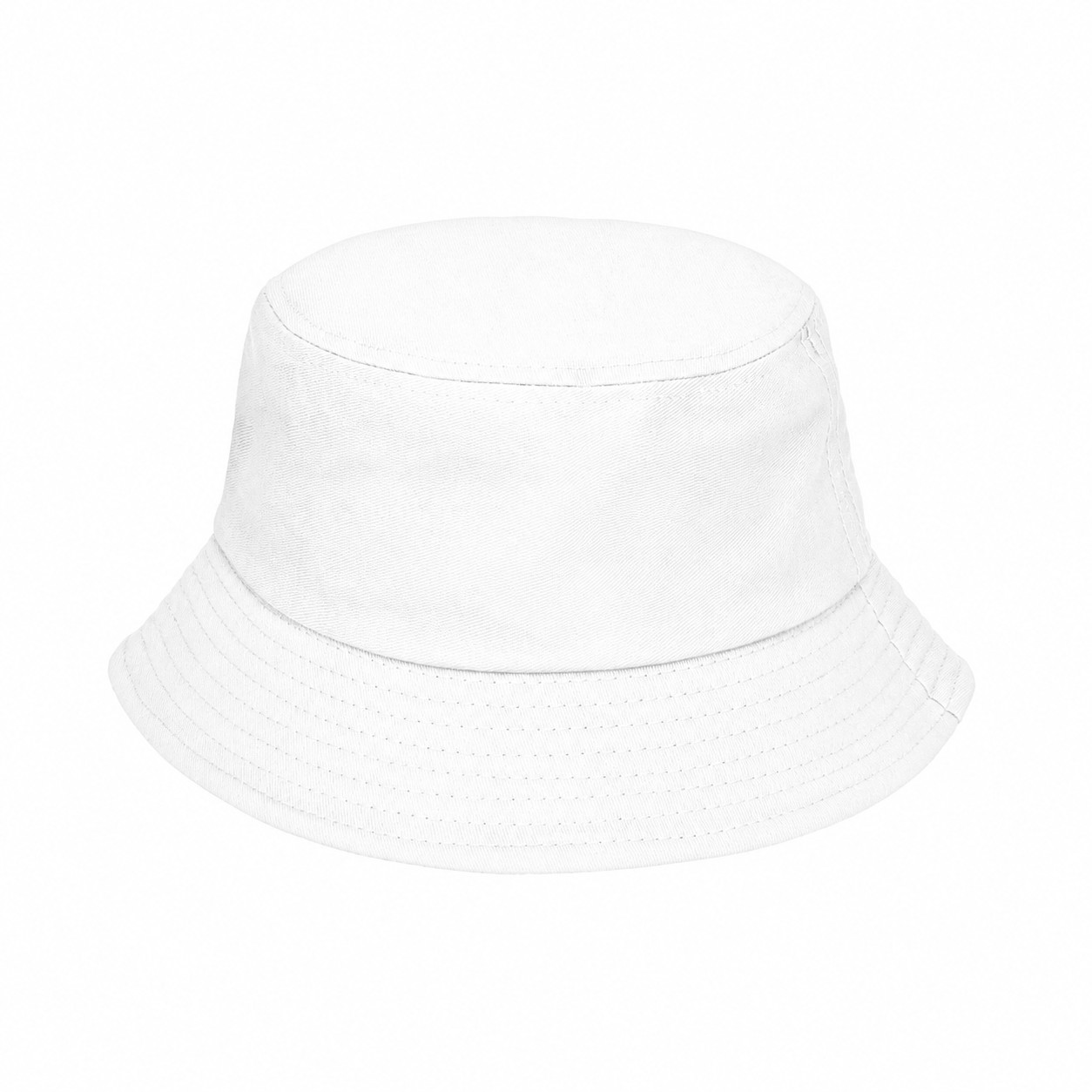 Cotton Twill Bucket Hat — White