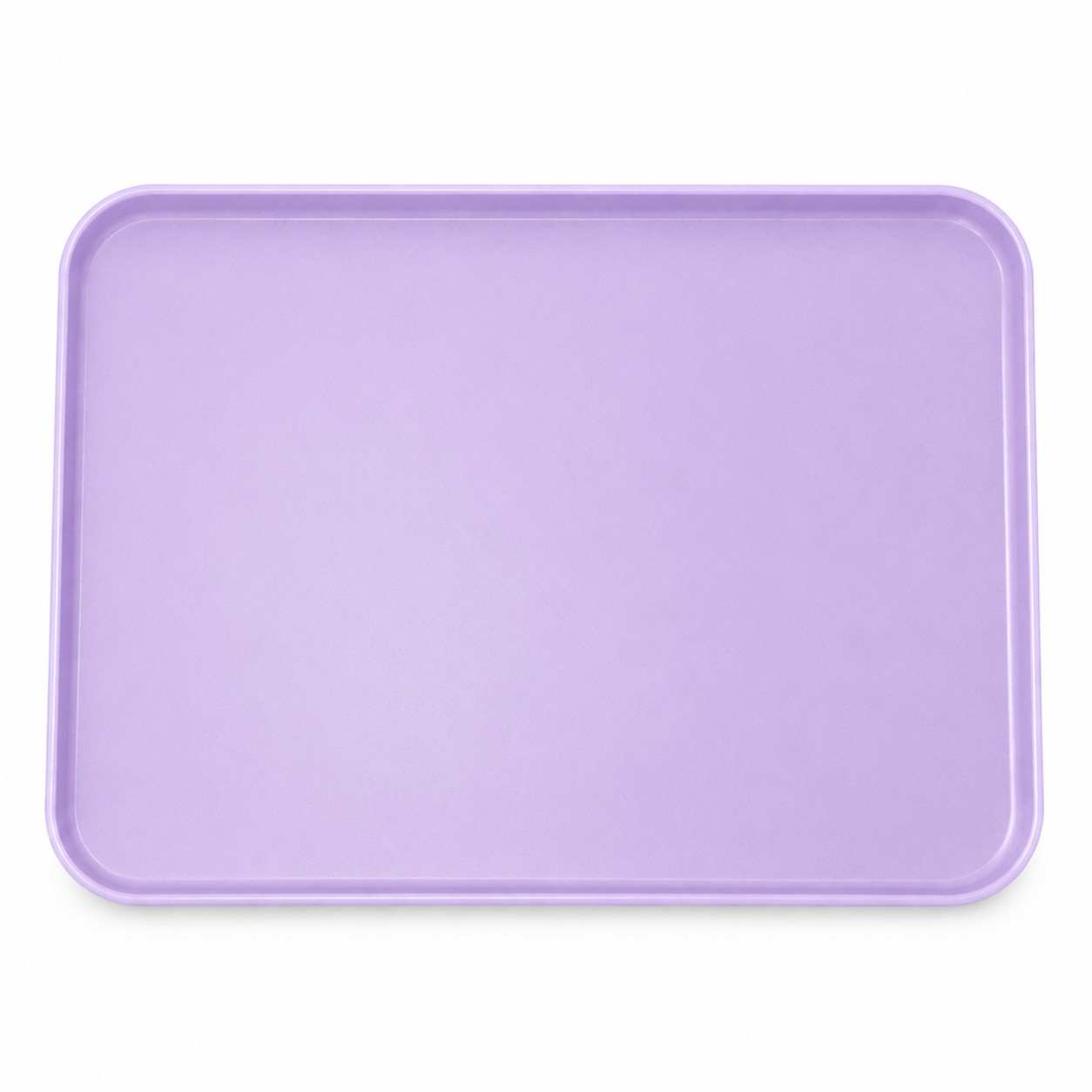 Large Reusable Plastic Serving Tray — Light Purple