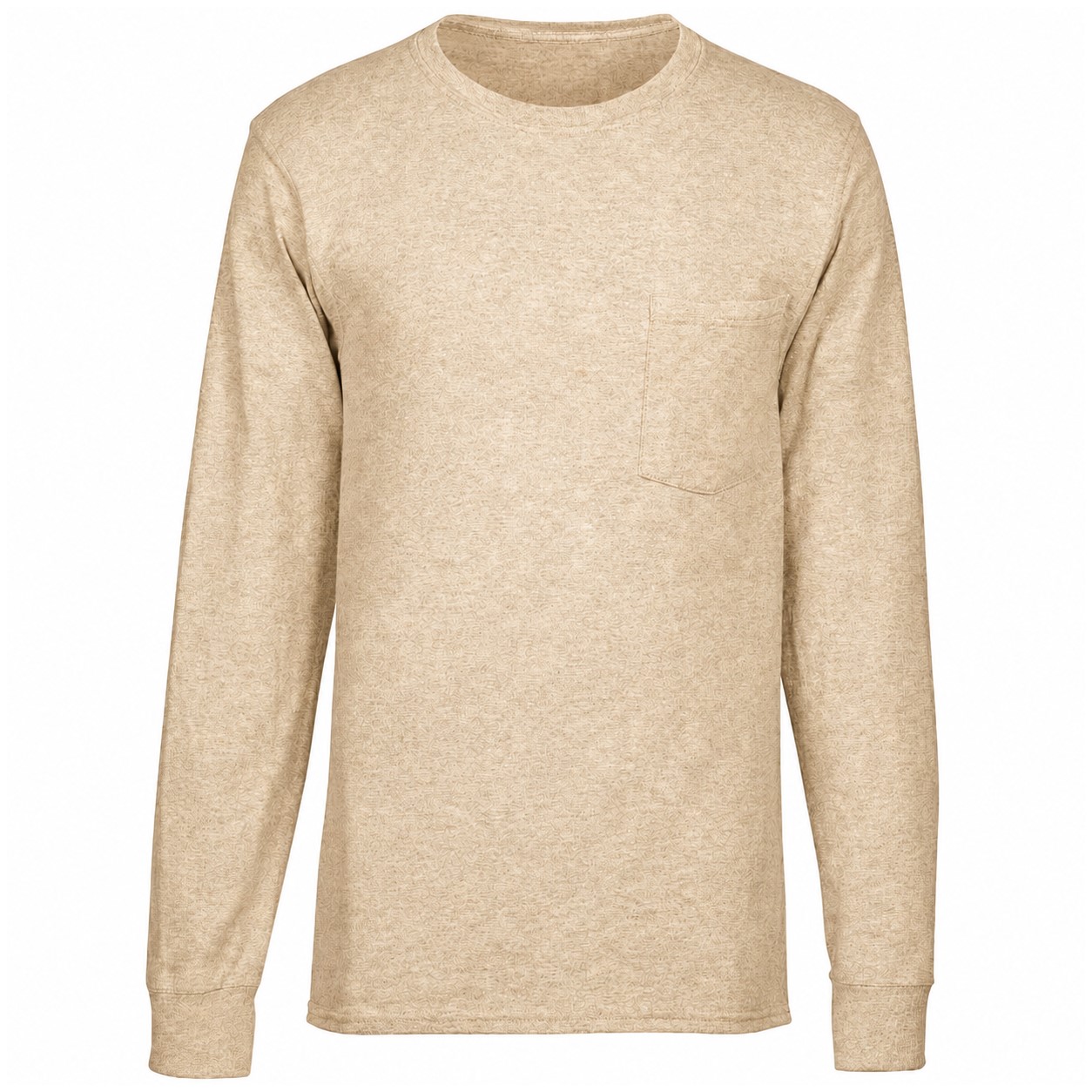 Workwear Pocket Long Sleeve Tee — Beige