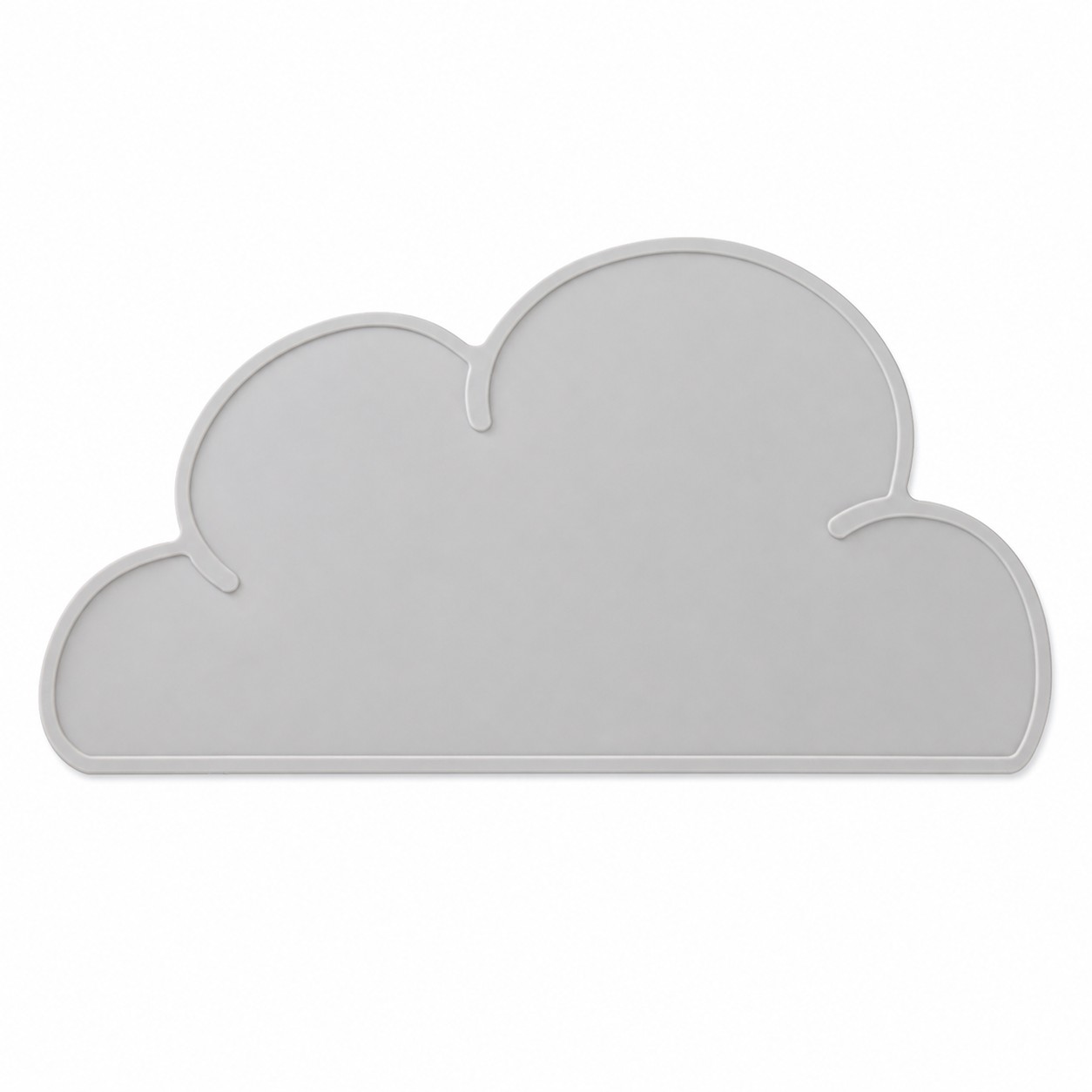 Raised Rim Cloud Silicone Pet Placemat — view 2