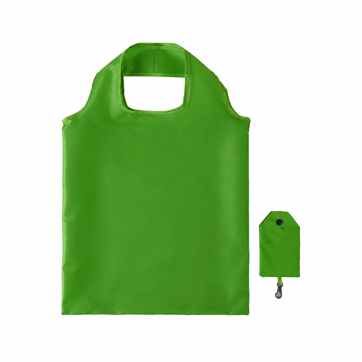 Polyester Folding Carry Tote — Green