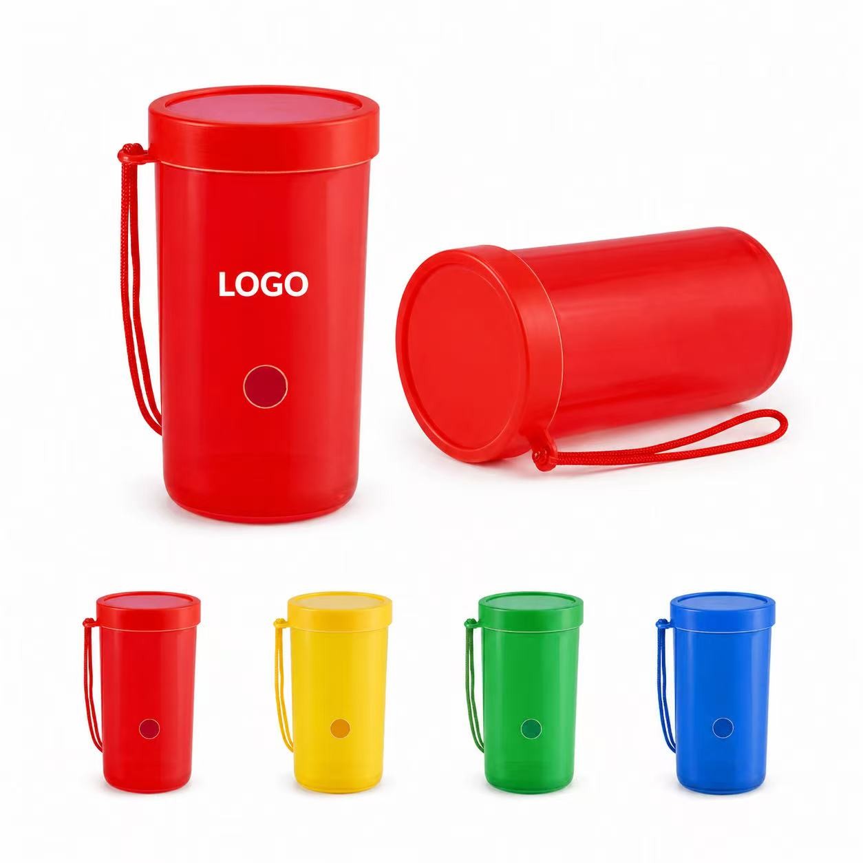 Plastic Air Horn Noisemaker With Lanyard