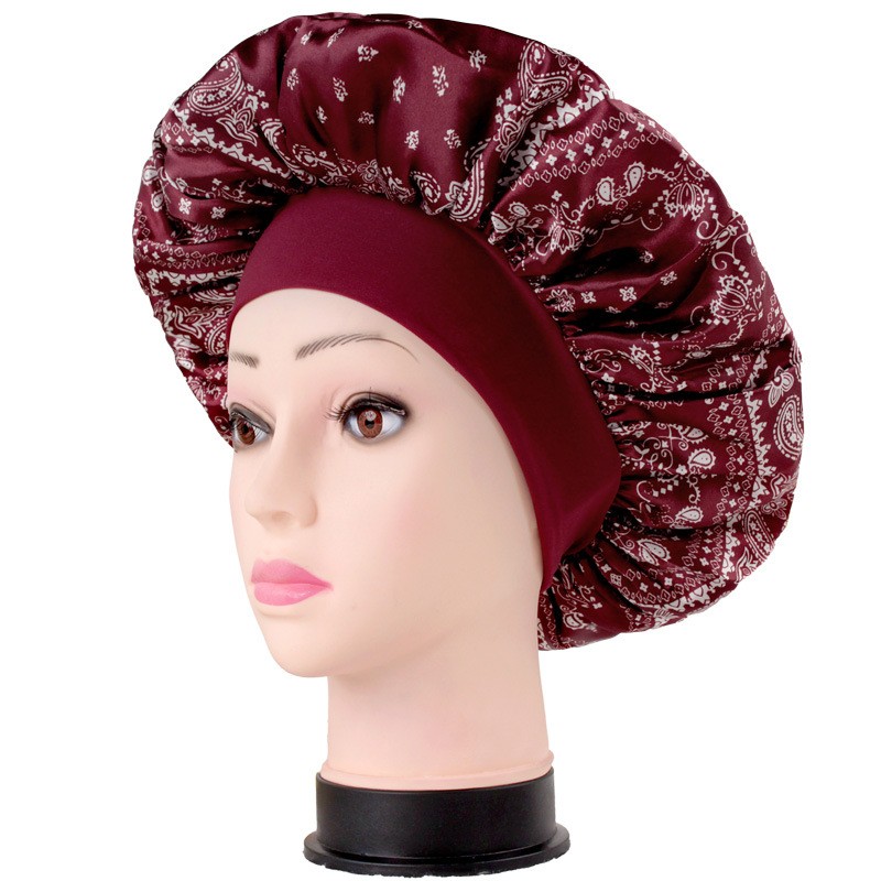 Elastic Wide Band Satin Bonnet — view 2