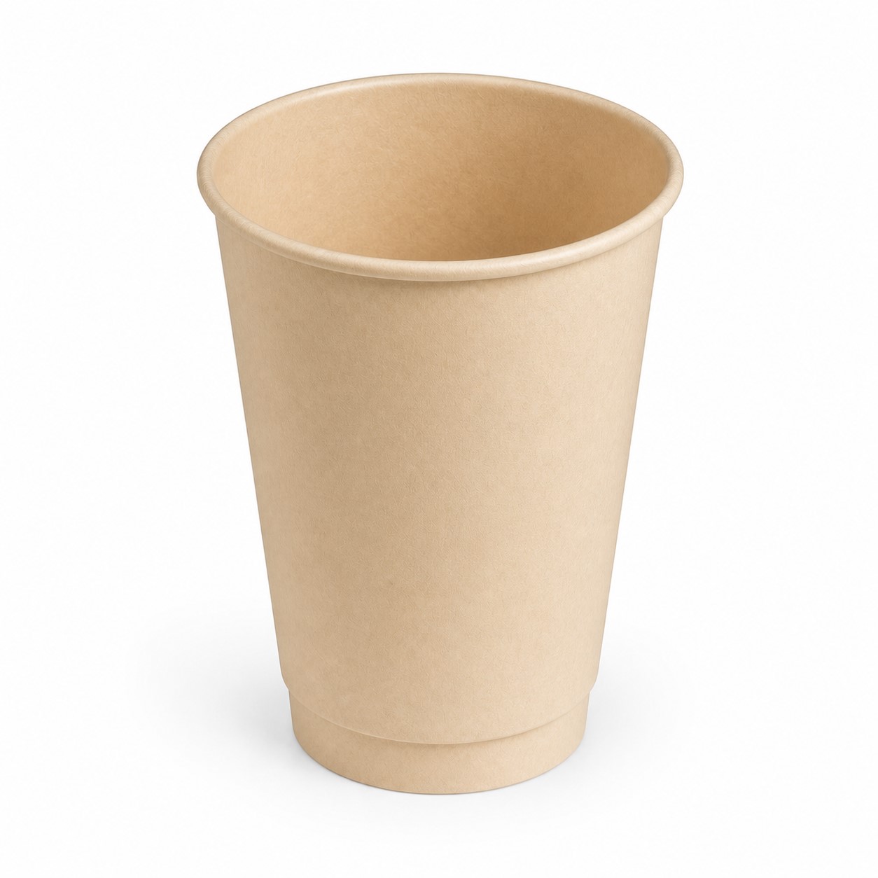 Sleeved Disposable Paper Drink Cup — Natural Beige