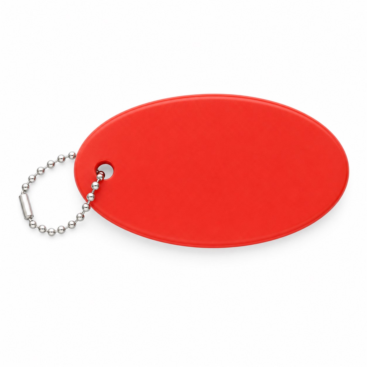 Soft Oval PU Float Keychain — view 2