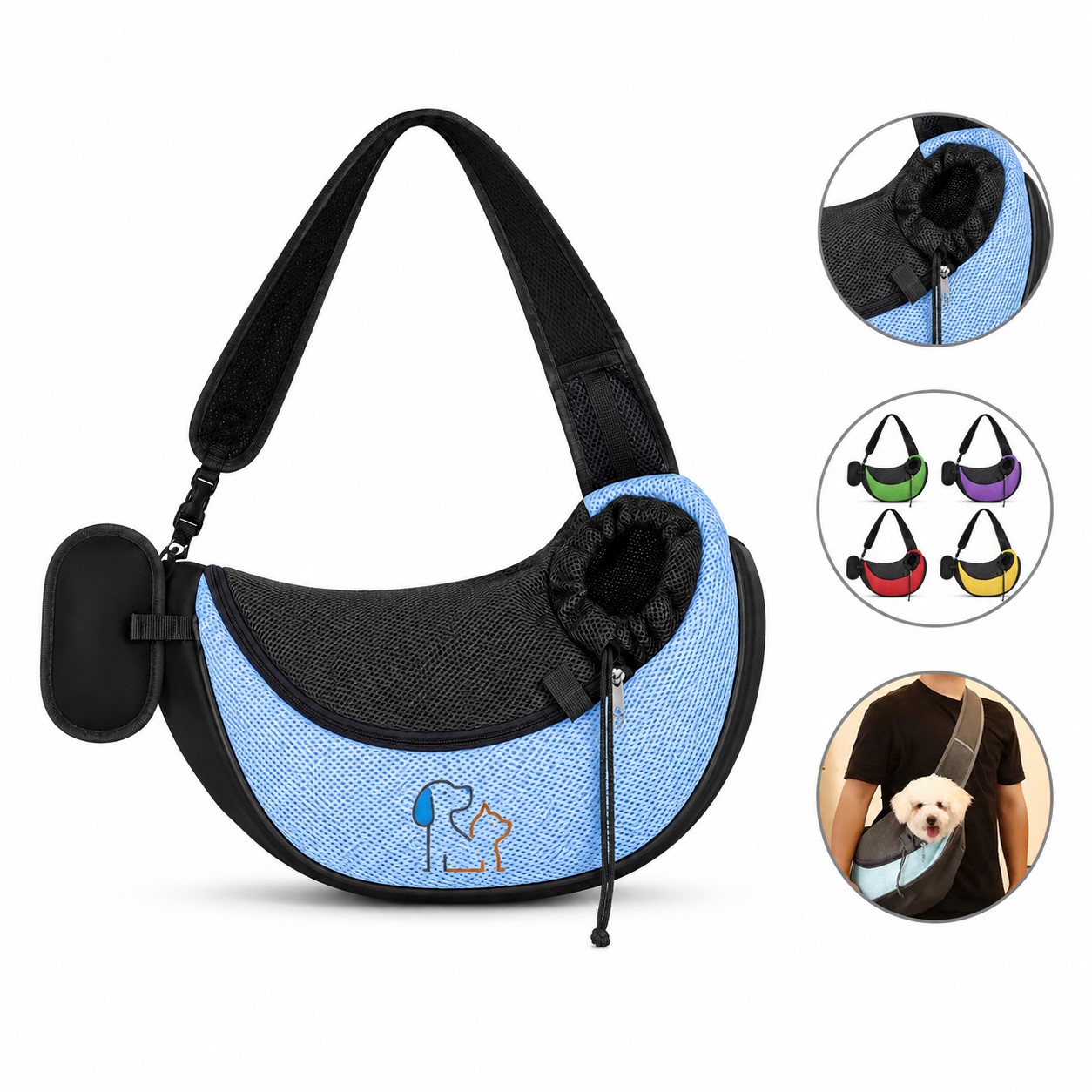 Mesh Polyester Pet Carrier Sling