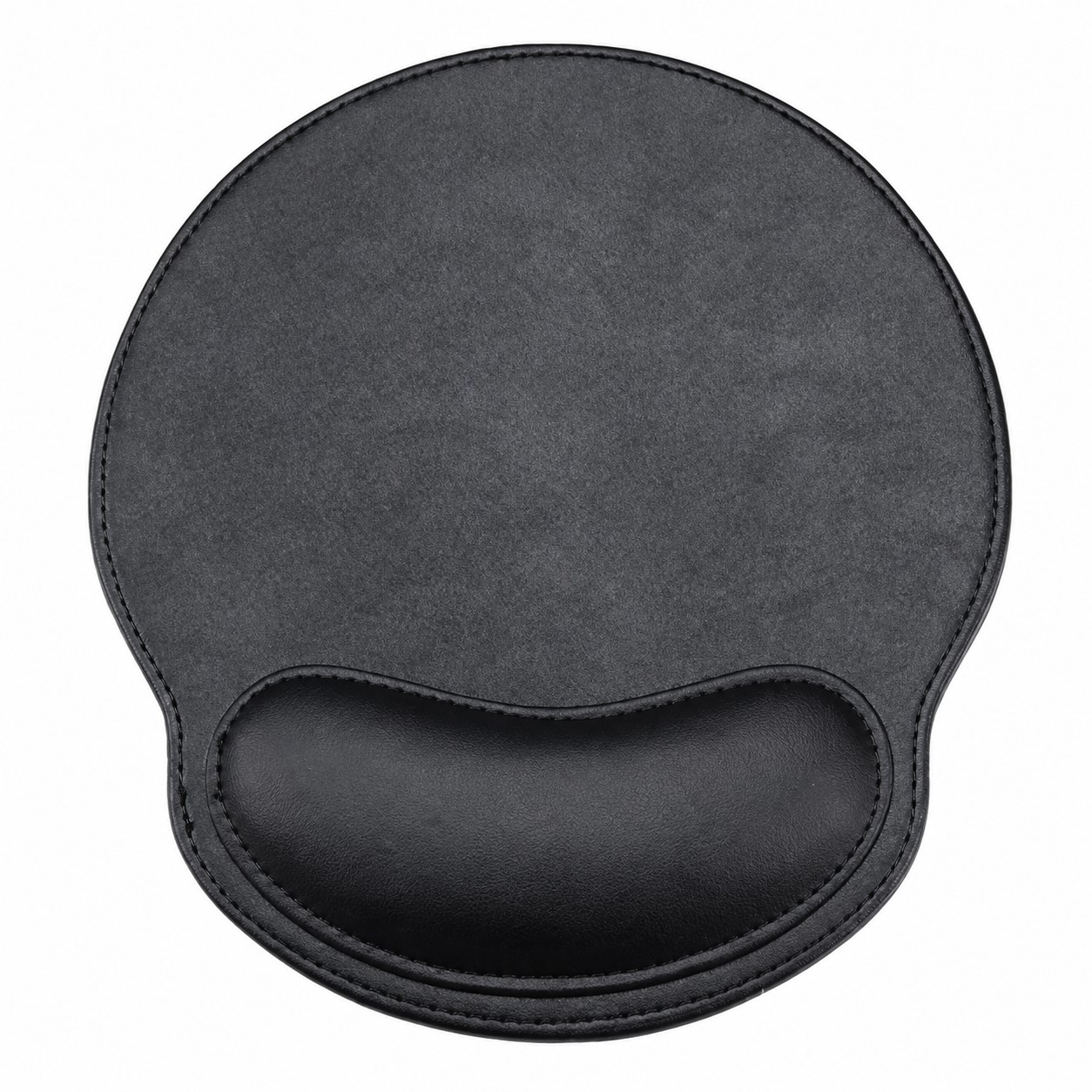Contoured PU Mouse Pad With Memory Foam Wrist Rest — view 2