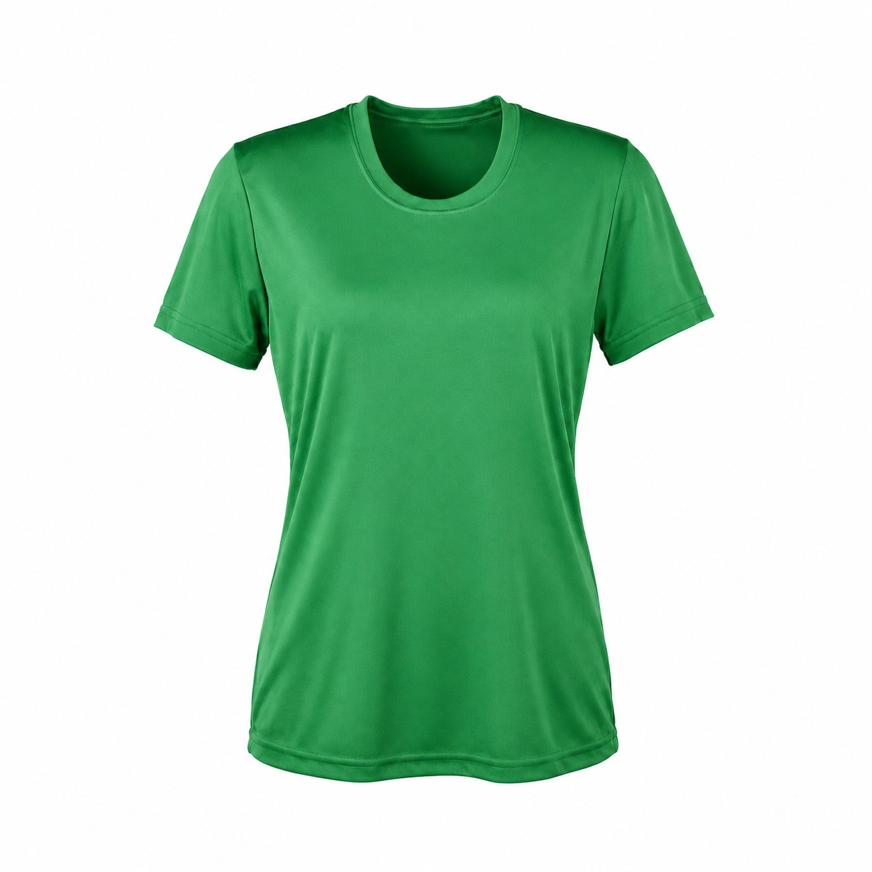 Ladies Polyester Athletic T-Shirt — Green