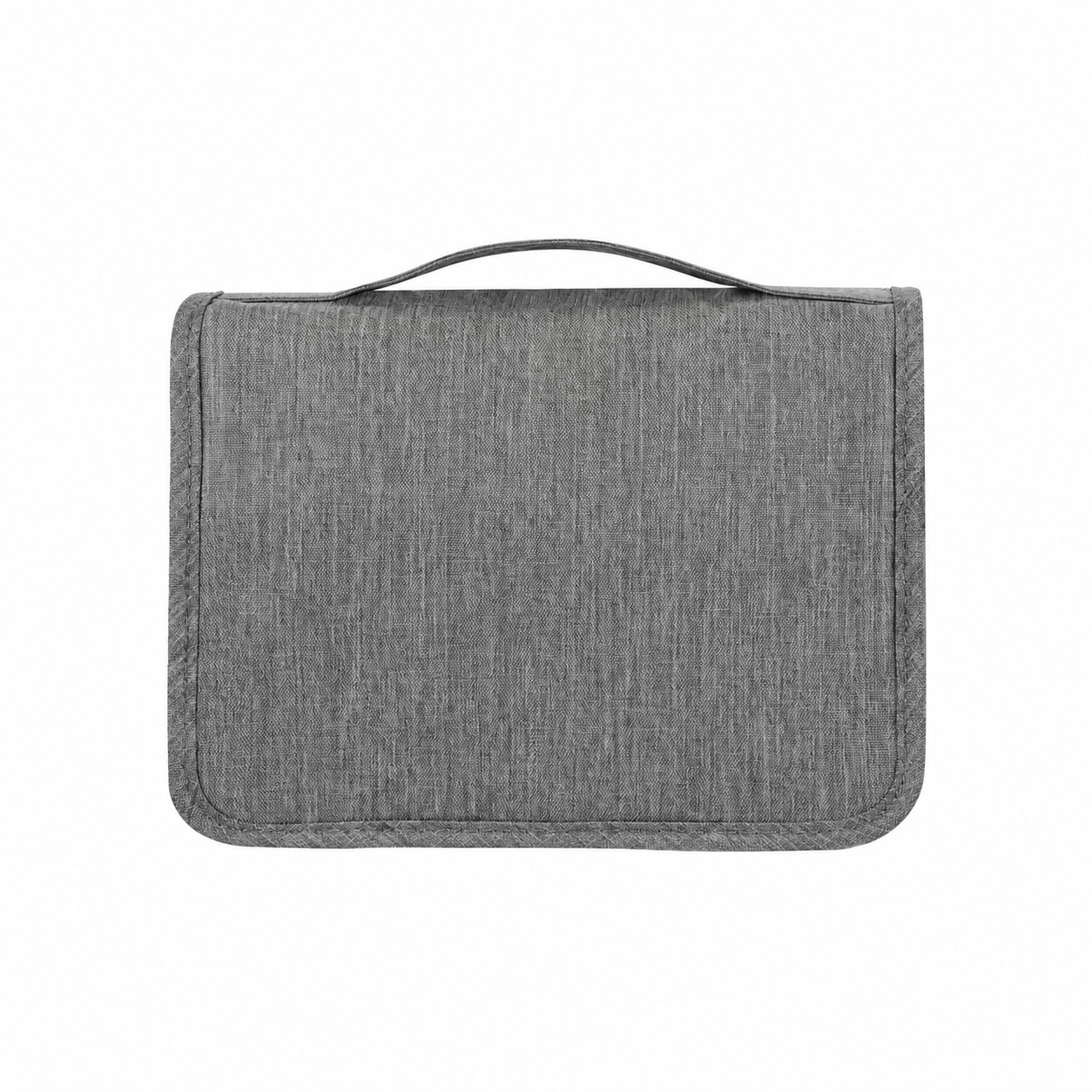 300D Polyester Carry Handles Toiletry Bag — Gray