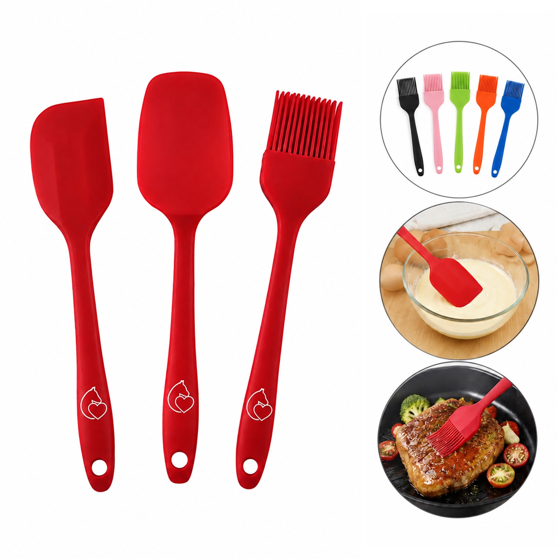 Large Silicone Baking Utensil Set