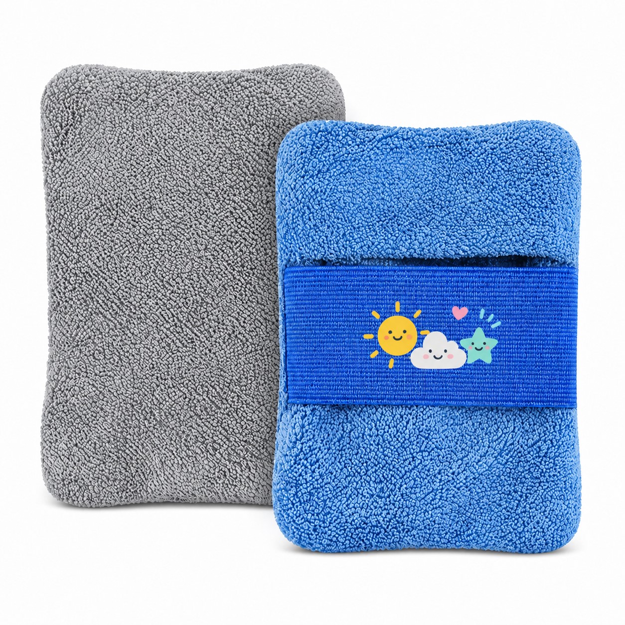 Coral Fleece Sand Removal Bag With Mesh Grip
