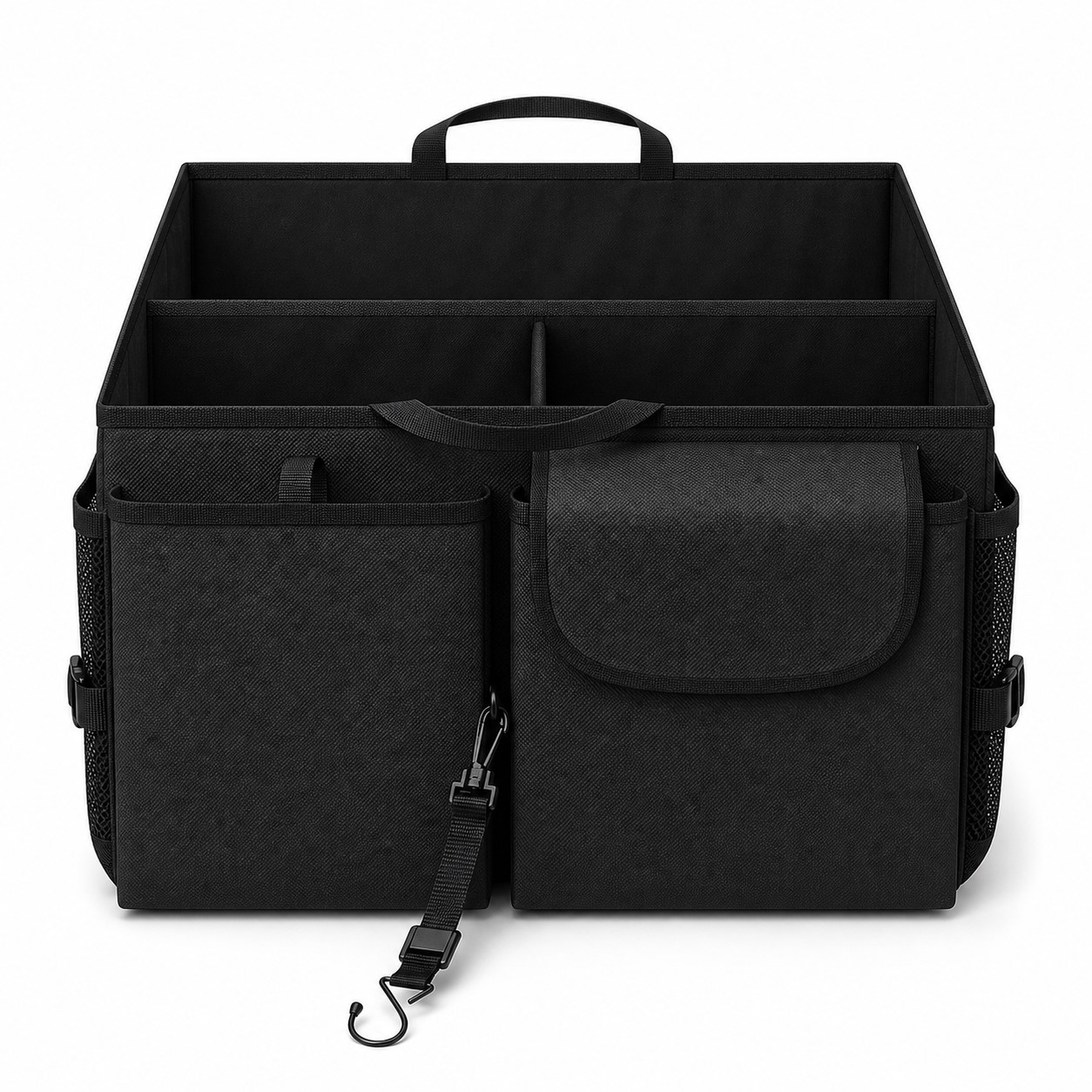 Foldable Three Compartment Car Trunk Organizer — view 2