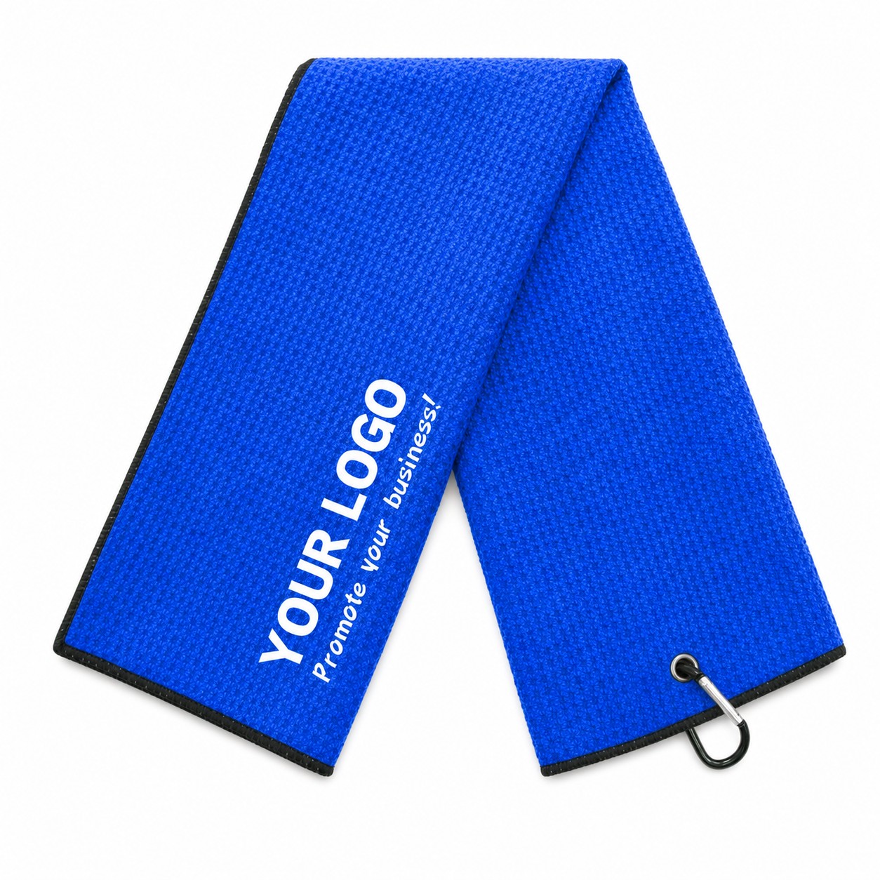 Waffle Microfiber Golf Towel With Clip — view 2