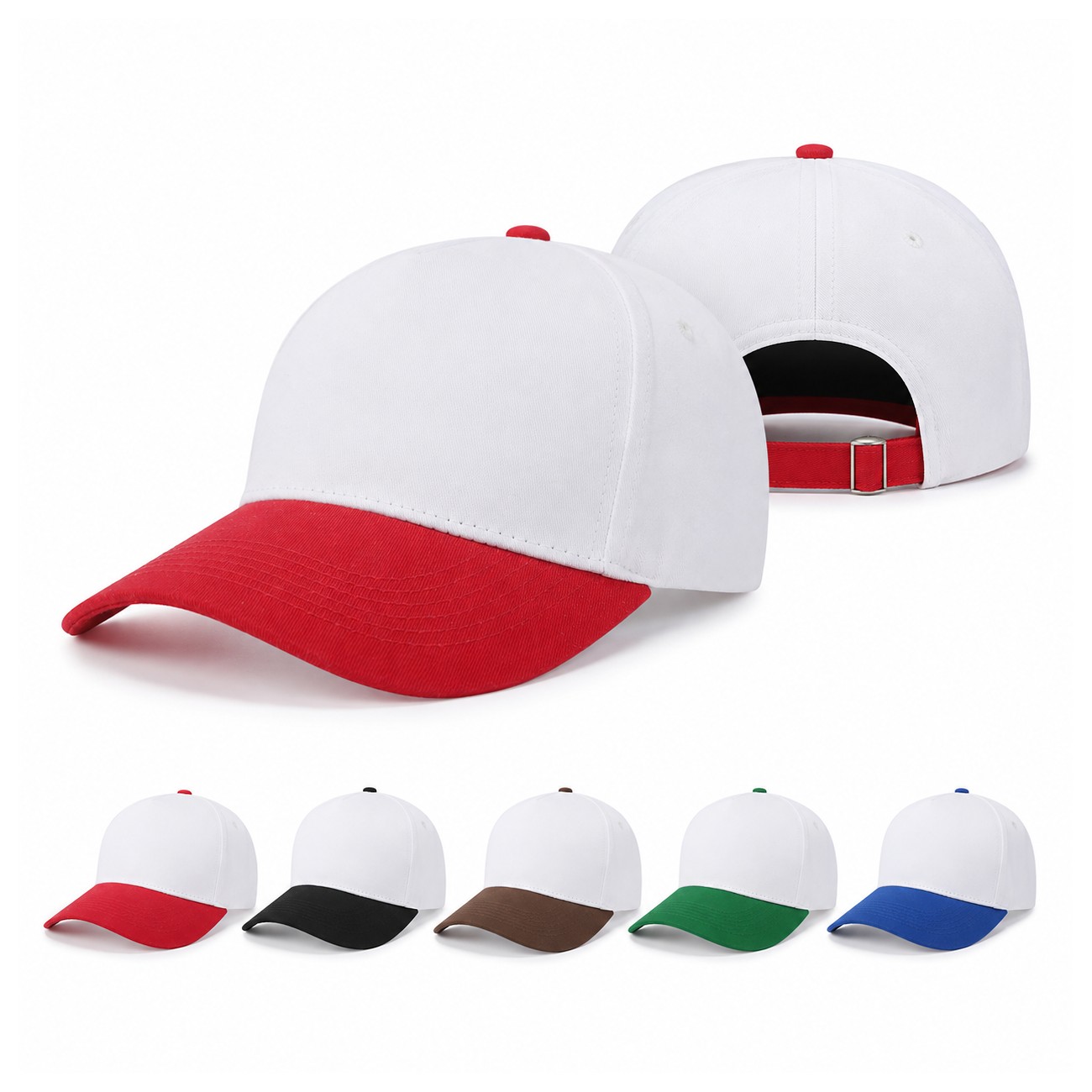 Two-Tone Cotton Twill Structured Cap