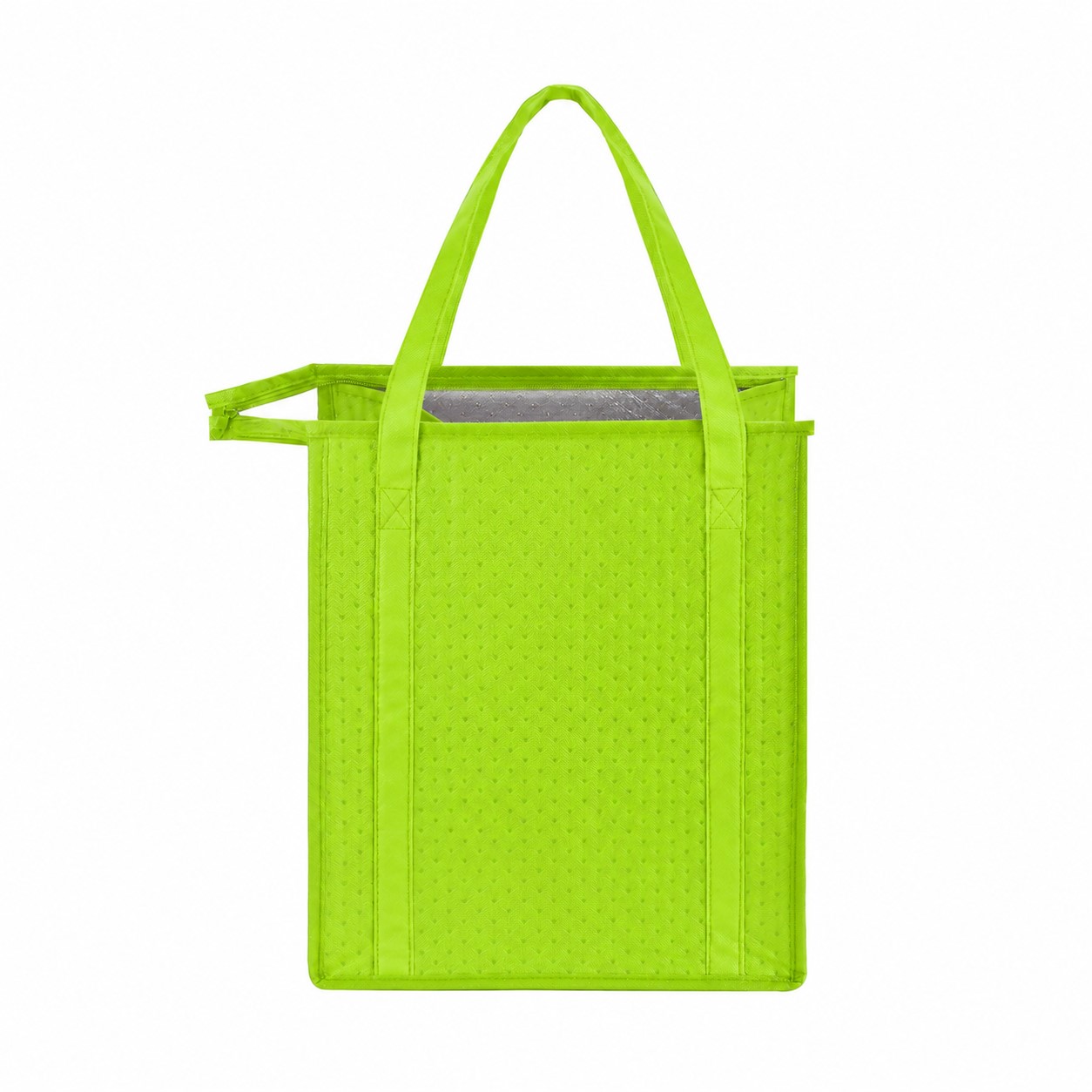 Thermal Reinforced Handles Cooler Tote — Lime Green
