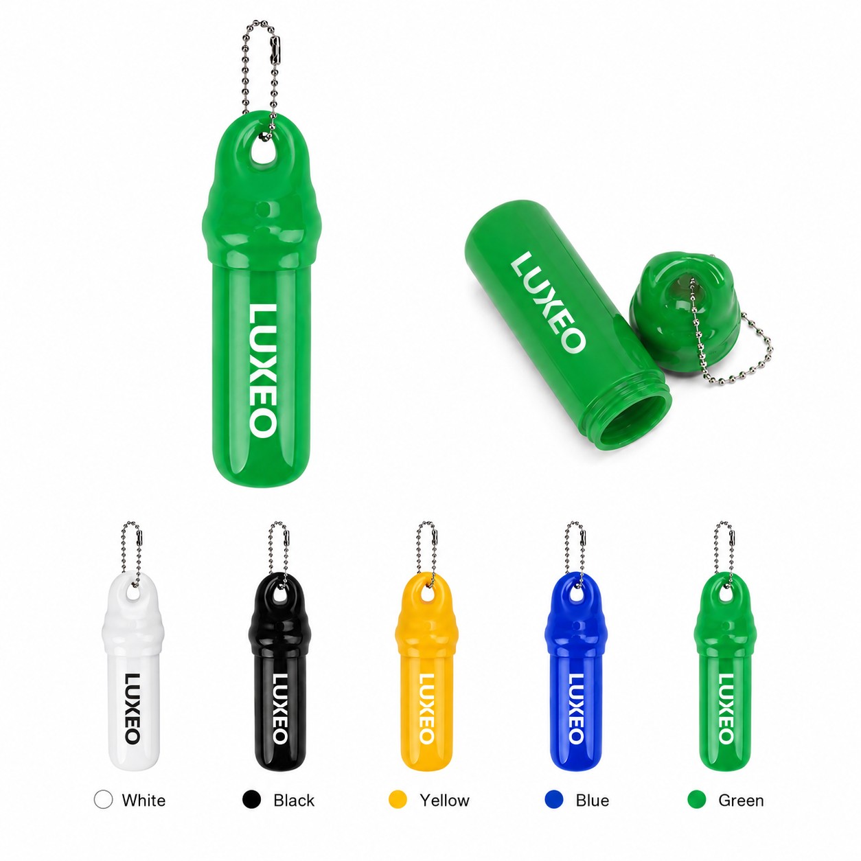 Floating PVC Keytainer With Ball Chain