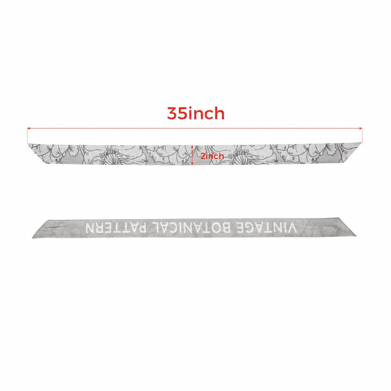 50D Polyester Smooth Surface Scarf — Gray