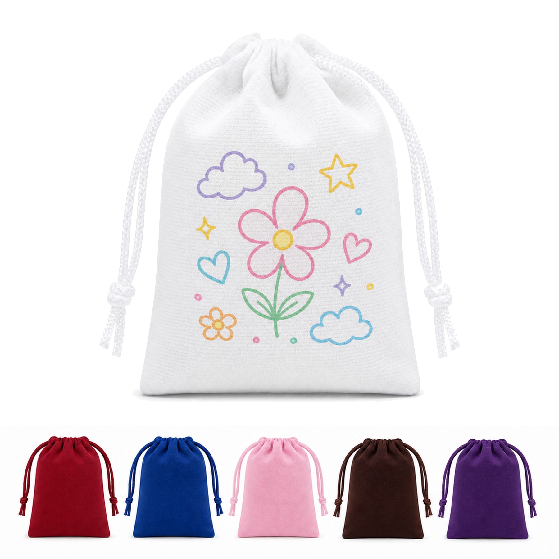 Small Velvet Drawstring Gift Pouch