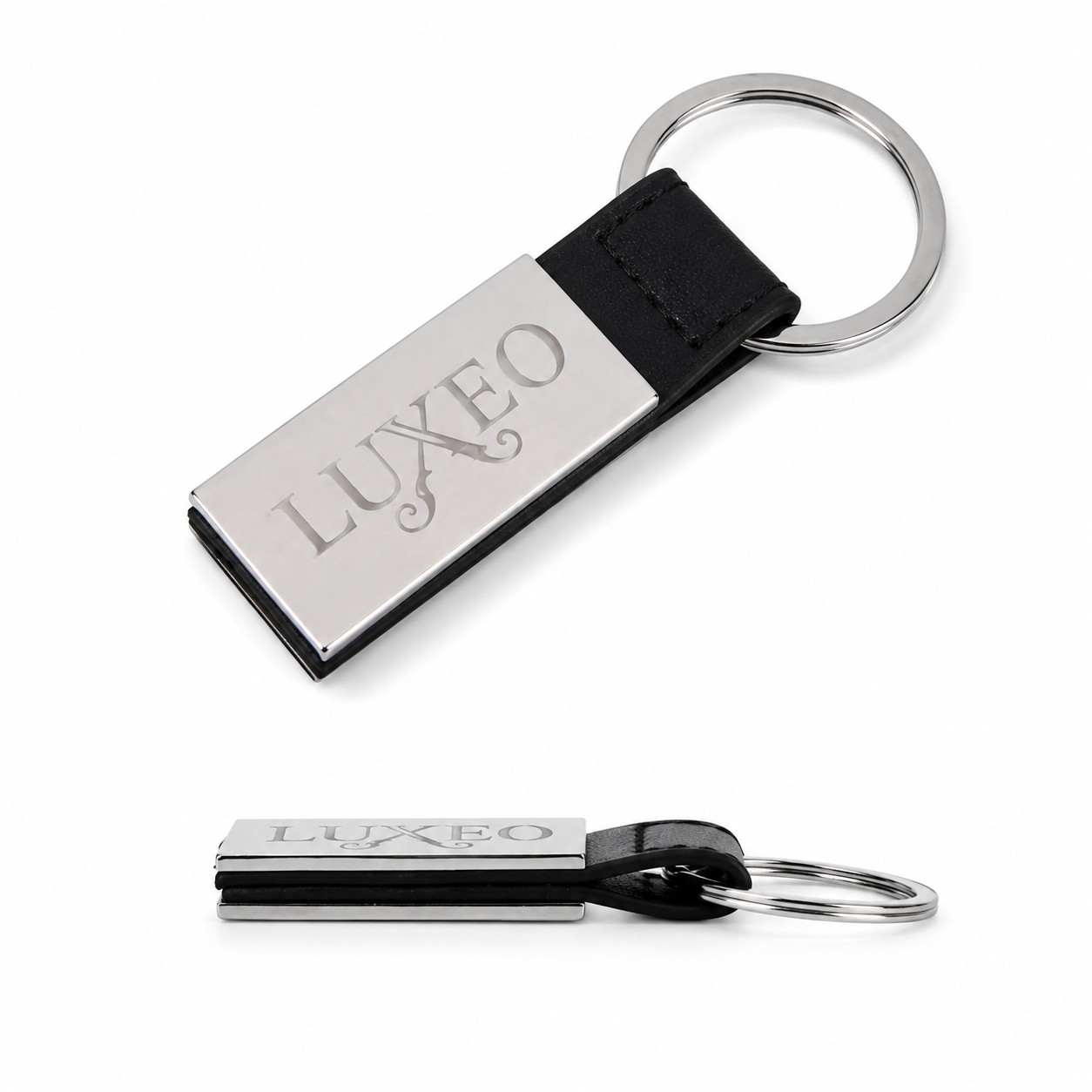 Executive Zinc Alloy PU Key Ring